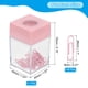 thumbnail image 2 of Soporte de clip de papel magnético Uxcell, organizador de clips de papel de gran capacidad para escritorio, rosa, 2 of 6