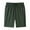 Green, variant on Cotton Athletic Shorts with Pockets and Elastic Waistband, Solid Color Men's Activewear Workout Shorts, Comfortable Fit, Outdoor Wear (Khaki, M)