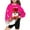 Hot Pink, variant on Odeerbi Kids Boys Girls Christmas Hoodies Snowman Print Hooded Sweatshirts Children's Long Sleeve Pattern T-shirt Printed Round Neck Shirt Hooded Sweatshirt Blue