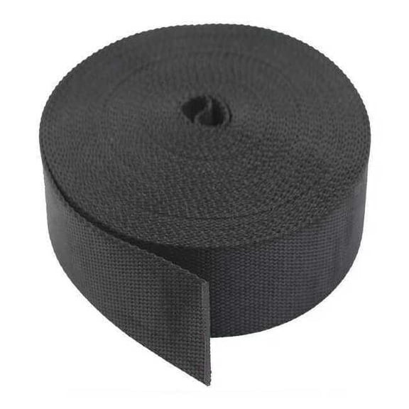 Bulk-Strap Webbing,Nylon,1 1/2" W,Black N15051BK