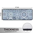 thumbnail image 5 of Kitchen Rugs Sets Of 2,Blue Ethnic Geometric Pattern Anti Fatigue Kitchen Mat Rugs Non Slip Washable,Decorative Kitchen Floor Mats for Kitchen,Sink,Laundry,17"x47"+17"x47", 5 of 5