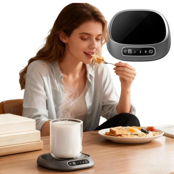 Cordless Mug Warmer, USB rechargeable Cup Warmer, Three Adjustable Electric Drink Cup Heater for Tea, Hot Cocoa, Milk