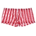 thumbnail image 4 of Calzoncillos bóxer de malla para hombre, sexys, de cintura baja y planos 30, 4 of 9