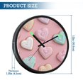 thumbnail image 3 of Indoor 12' Voice-Activated Luminous Decoration Wall Clock With LED Night Light Heart-shaped Cookies, 3 of 8