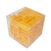 Money Maze Puzzle Bank, 3D Intellectual Magic Cube Maze Coin Cash Bills Gift Cards Storage Boxes, Challenging Toy Game Gag Birthday Christmas Gifts for Kids Teenagers and Adults (Orange)