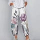 thumbnail image 1 of Ichuanyi liquidación botones de cintura elástica imprimir pantalones de pantalones delgados delgados ICHUANYI WER2023081604865, 1 of 5