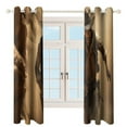 thumbnail image 3 of Blackout Curtains for Bedroom Vintage Western Cowboy Full Room Darkening Grommet Curtains for Living Room,Thermal Insulated Ombre Drapes, 3 of 7