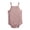 Pink, variant on Summer Baby Boys Bodysuits Striped Ribbed Sleeveless Snap Crotch Romper Outfits for Play White 80