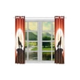 thumbnail image 3 of Mkhert Wolf Moon Blackout Window Curtain Kitchen Curtain 26X39 Inch, 2 Panels, 3 of 3
