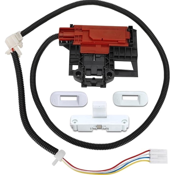Upgraded Washer Lid Lock Latch Switch Assembly W10404050 W10238287 with W10240513 Strike Compatible with Whirlpool Maytag Kenmore Replaces W10744659 AP5263307 1938607