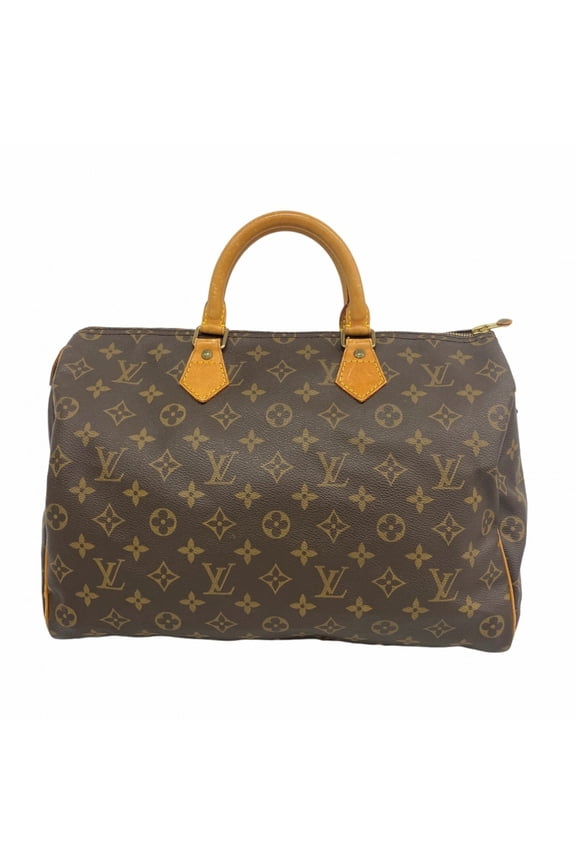 Pre-Owned Louis Vuitton Monogram Speedy 35 Handbag M41107 Brown Women's