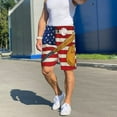 thumbnail image 2 of KLL American Flag And Baseball for Men's 1-Pack Shorts,Sleep Pajama Shorts for Men Soft Pj Shorts Men's Pajama Bottoms Sleepwear -Large, 2 of 7