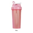 thumbnail image 4 of Yuarrent Botella coctelera de proteínas elegante y duradera para botella coctelera de fitness al aire libre con bolas agitadoras Cocina y Comedor Rosa, 4 of 6