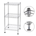 thumbnail image 2 of Lowestbest 11.81”W x 11.81”D x 23.62"H 3-Shelf Garage Shelving Unit, Silver, 2 of 5
