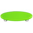 thumbnail image 1 of Hot Knobs HK1017-POA Spring Green Oval Glass Cabinet Pull - Aluminum Post, 1 of 1