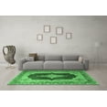 thumbnail image 3 of Ahgly Company Indoor Rectangle Medallion Emerald Green Traditional Area Rugs, 2' x 4', 3 of 4