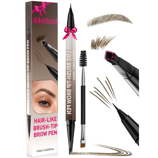 Delineador de ojos iMethod 2 en 1 con doble punta, impermeable