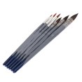 thumbnail image 3 of 6pcs Watercolor Brush Round Pointed Tip Nylon Bristles Professional Art Painting Brush for Artist, 3 of 5