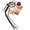 Style 1, variant on Bag Charm with Braided Rope for Women & Girls | Trendy Leopard Print, Creative Gift Applicable to Purse / Camera / Car Key Ring and Keychain