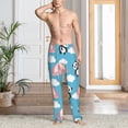 thumbnail image 2 of Logiee Panda Flying in the Sky Print Pajama Pants for Men,Men’s Pajama Bottoms,Mens PJ Pants with Pockets & Button Fly-Medium, 2 of 6
