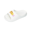 thumbnail image 2 of Eltusu Girls Slides Slippers, Soft Open Toe Summer Non-Slip Kids Sandals White Size 13-13.5(Big Kids), 2 of 3
