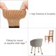 thumbnail image 4 of Protectores de patas de silla Uxcell, paquete de 24 calcetines de muebles tejidos para pisos de madera beige, marrón oscuro, 4 of 7