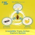 thumbnail image 5 of ZingZap Roach Glue Trap Banana 13-Pack, Capsulated Natural Ingredients Bait, 2X Faster Catch, Sticky Glue Trap for Roaches, Ants, Millipedes, Silverfish & Beetles, Children-&-Pet-Safe, 5 of 8