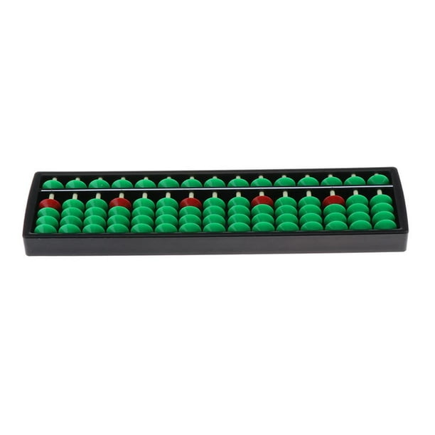 Chinese 15 Rods Abacus Calculating Tools Chinese Abacus Math Green