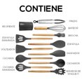 thumbnail image 3 of Juego de Utensilios de Cocina | Kit 12 Piezas de Cocina | Set de Instrumentos de Silicona | Mango de Madera Resistentes | Herramientas de Cocina Multifuncionales, 3 of 5
