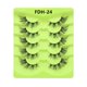 thumbnail image 1 of Xiao Hua 15 pares de pestañas postizas de visón tenues, suaves y voluminosas, de aspecto natural, FDH-24, 1 of 3