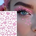 thumbnail image 5 of RAGUPEL 6 Sheets Colorful Face Gems Stickers 3D Heart Bow Star Glitter Face Stickers for Makeup Rhinestone Sticker Self Adhesive Gems for Crafts Scrapbook Decorations Rhinestones Gem Sticker, 5 of 7