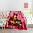 thumbnail image 6 of Masha and Bear Blanket Cute Cartoon Print Soft Flannel Blanket,throw Blanket,A Warm Nap BlanketSuitable for Use in Offices, Sofas, and Travel Settings,etcA Gift Suitable for Fans,friends and Children, 6 of 8