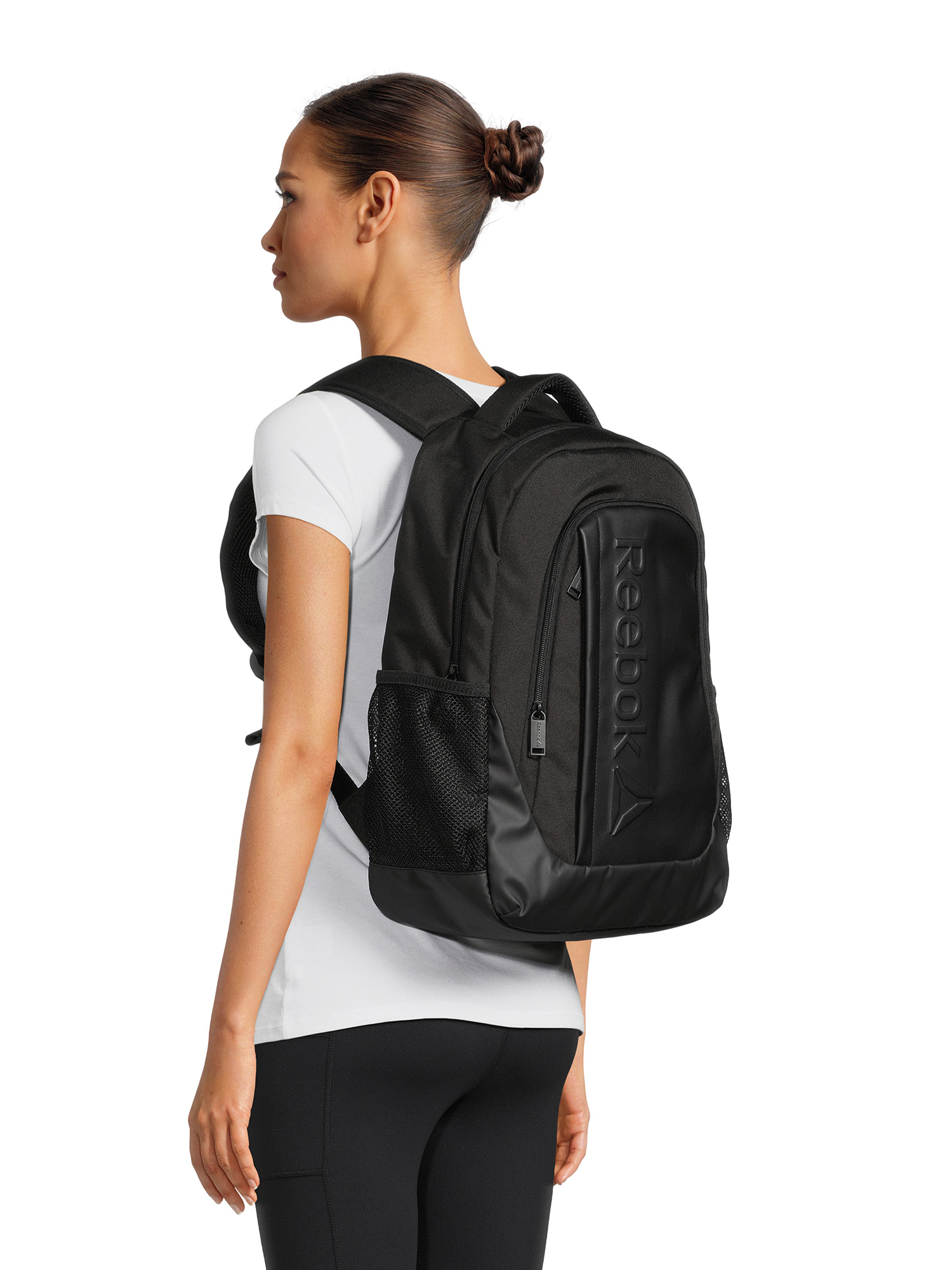 Reebok Unisex Adult Preston Laptop Backpack, Black