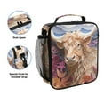 thumbnail image 2 of ALAZA Cow and Flowers Lunch Box Insulated Lunch Bag Reusable Thermal Cooler Tote School Picnic, 2 of 6