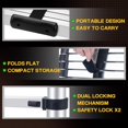 thumbnail image 5 of Telescoping Ladder for RV & Attic, 10.5FT Aluminum Extension Ladder with Dual Locking Mechanism, Max Load 330lbs, Compact Foldable Ladder for Roof, Home, Travel Trailer & Multi-Surface Use, 5 of 16