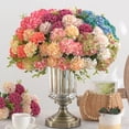 thumbnail image 4 of Faux Hydrangea Flowers Outdoor, Fake Hydrangeas, Artificial Hydrangeas Bouquet, Faux Flowers for Vase, Realistic Hydrangea with Stems, Lifelike Large Hydrangea Flowers 1Pcs, 4 of 5