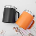 thumbnail image 3 of Ludlz 360ML Insulation Cup with Handle Long-term Insulation Clear Cover Leak-proof Comfortable Grip Thermal Mug Home Supply, 3 of 8