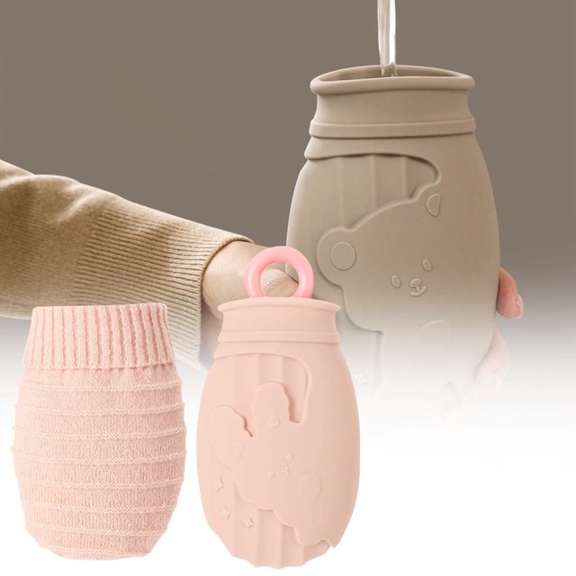 Cute Cartoon Silicone Hot Water Bag Thickened Explosion Heating Pad For Stomach And Hands A Reusable Heating Pack for Dogs
