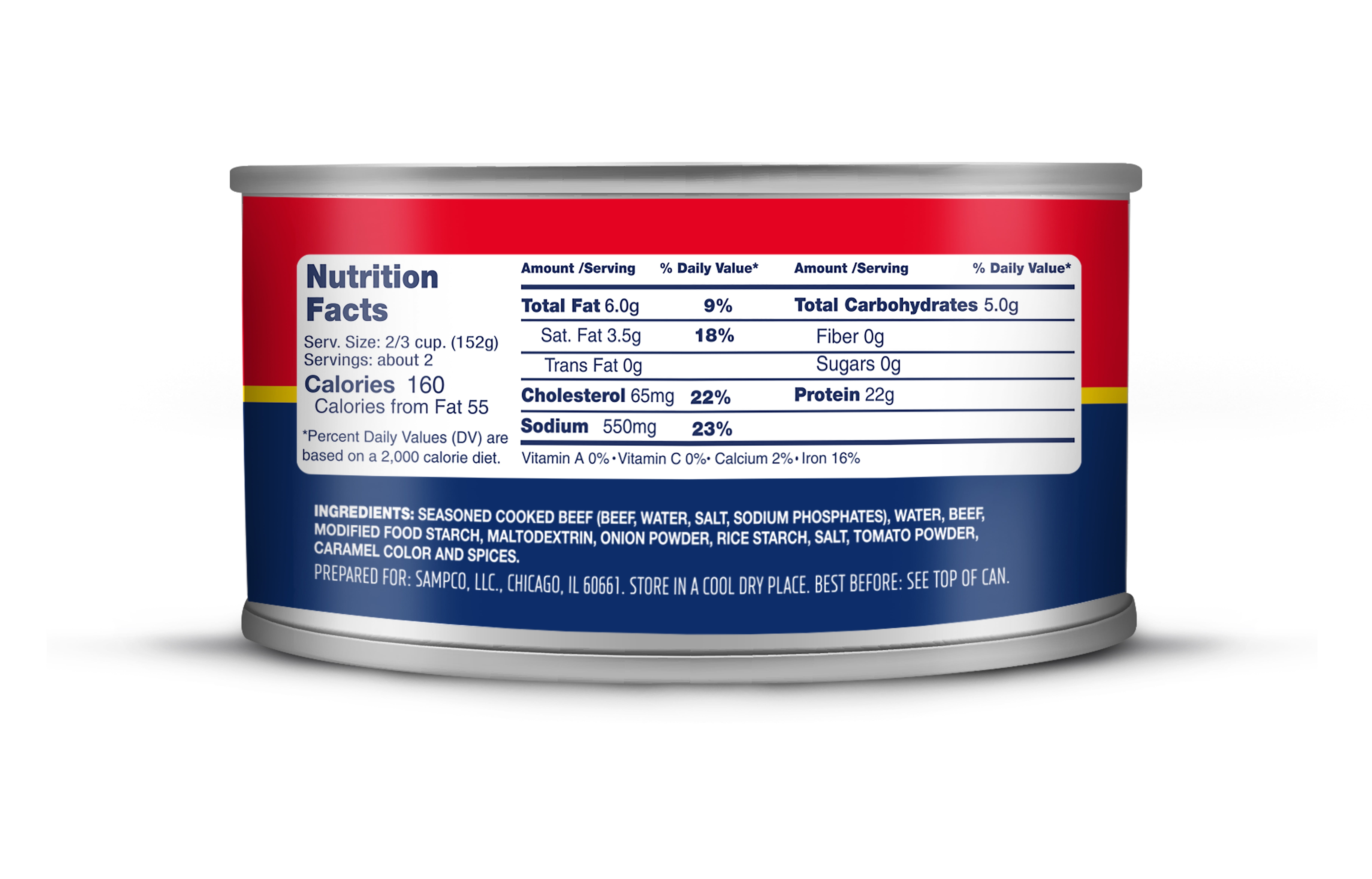 (4 pack) Hereford Roast Beef, with Gravy, 12 oz Can