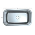 thumbnail image 2 of DAX Single Bowl Undermount Kitchen Sink - 30" x 18" - 18G - Stainless Steel, 2 of 4