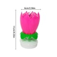 thumbnail image 4 of Vela Musical Tmvgtek Vela De Pastel - Velas De Loto Giratorias Electrónicas - Doble Capa (Rosa) Likrtyny Libre de BPA, 4 of 4