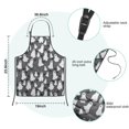 thumbnail image 7 of Halloween Ghosts Bats and Eyes Kids Aprons for Girls and Boys,Adjustable Neck Strap Toddler Aprons for Kids Cooking Baking,23.6"x19", 7 of 7