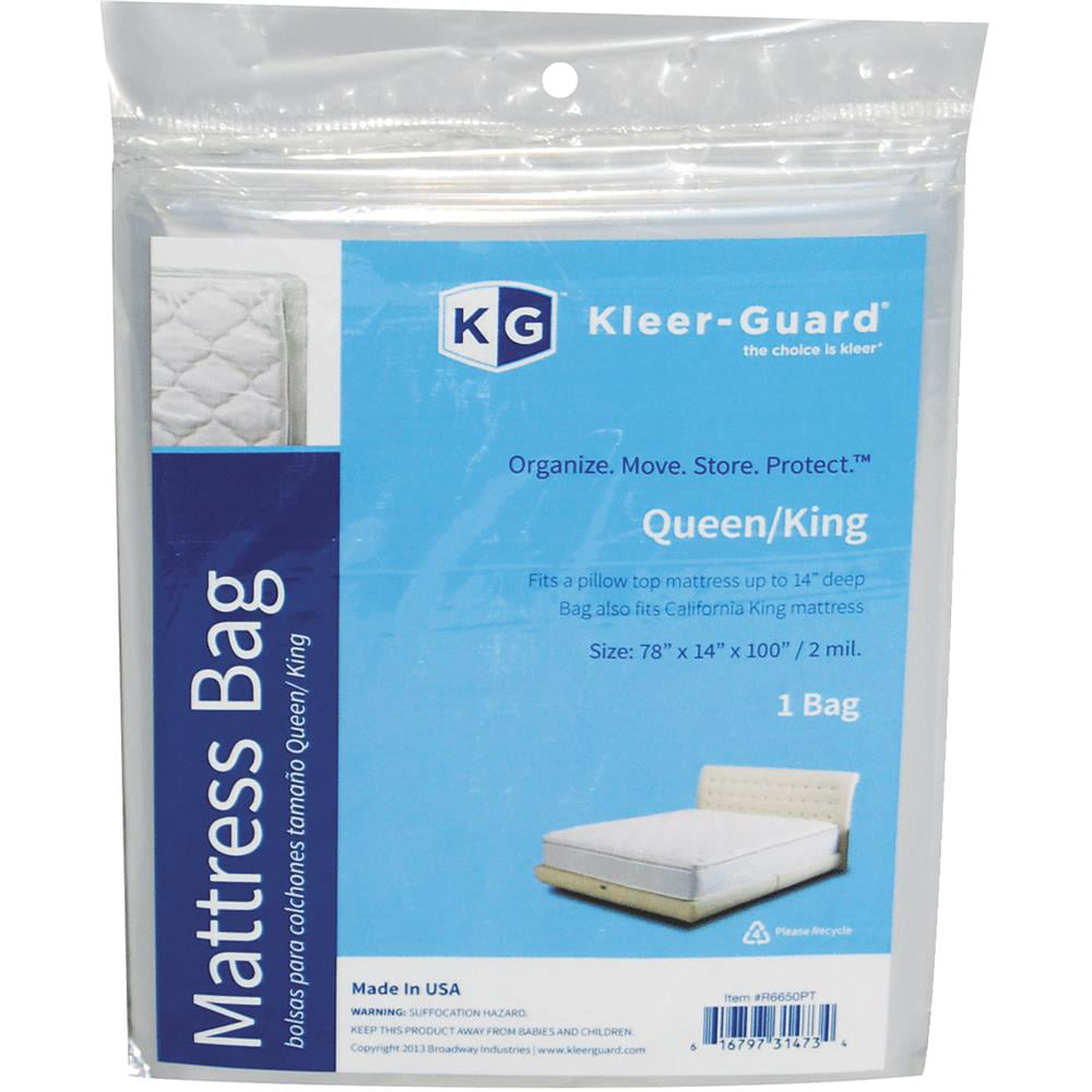 78/" X 96/" Plastic Mattress Bag For Storage Moving Queen King Size Bed Cover Us