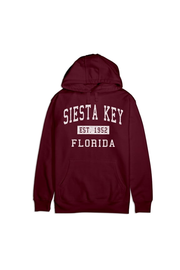 Siesta Key Florida Classic Established Premium Cotton Hoodie
