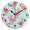 Black, variant on Flamingo Four Leaf Clover Wall Clock 10in Round Artistic Oil Painting Home Decor Desk Table Clock