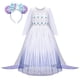 thumbnail image 1 of Nuevo disfraz de Elsa y Anna de Disney, vestido de princesa para niñas, vestido de baile de malla con lentejuelas blancas, ropa de Carnaval para niños, Cosplay Snow Queen9-10T 150CM Gao Jinjia LED, 1 of 2