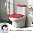 thumbnail image 4 of HELLHERO Snowflake Toilet Seat Protector for Fits All Toilet Shapes Polyester Fabric Adjustable Non-Slip Stretchy Fabric Soft Washable and Reusable Adds Holiday Charm, 4 of 4