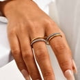 thumbnail image 4 of VNOX Gold Stackable Rings for Women, 14K Gold Plated Cubic Zirconia Rings, Silver Gold Multi Ring Mixed Metals Stackable Ring Set for Women Non Tarnish, 4 of 9