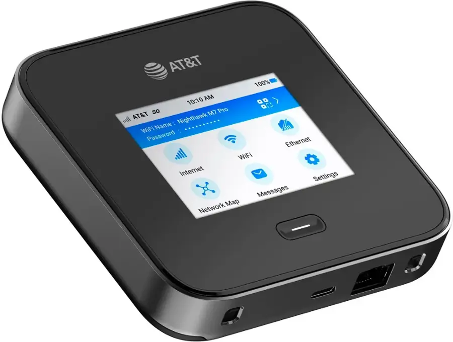 NETGEAR - Nighthawk M7 Pro WIFI 7 Mobile Hotspot - Black (AT&T)