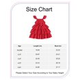 thumbnail image 2 of 2T Toddler Baby Girls Clothes Baby Girls Dress 2-3T Baby Girls Sleeveless Suspender Dress Layered Polka Dots Dress Red, 2 of 8